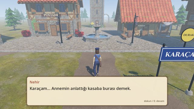 Karaçam kasaba meydanı