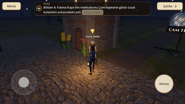 Gece kasaba meydanı